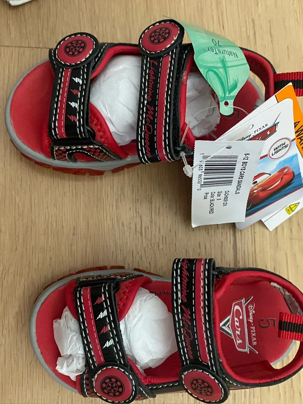 Toddler Boys Sandals size 5 Disney Pixar 